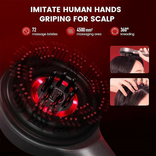 Scalp Massager Brush (Red) – فرشاة تدليك فروة الرأس (حمراء)