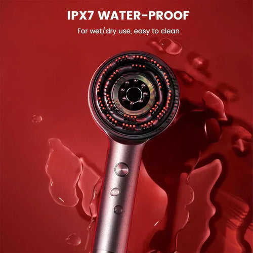 Scalp Massager Brush (Red) – فرشاة تدليك فروة الرأس (حمراء)